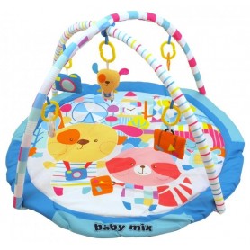 Baby Mix Hrací deka s hrazdou - Veselá cesta