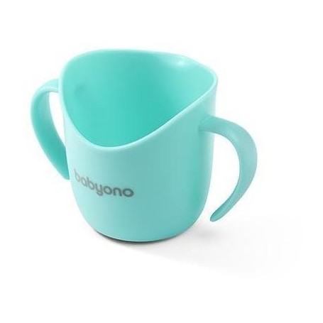 BabyOno Ergonomický tréninkový hrnek 120 ml, 6m+, mátový