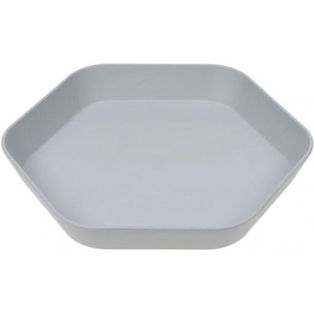 Plate Geo grey-blue