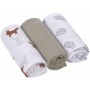 Swaddle Burp blanket 60x60 Little Forest fox