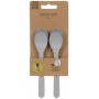 Spoon Set Geo grey-blue