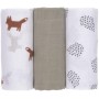 Swaddle Burp blanket 60x60 Little Forest fox