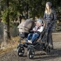 Duo combi pushchair - air chamber wheel grey