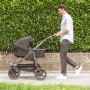 Duo combi pushchair - air chamber wheel grey