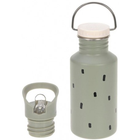 Bottle Stainless Steel Happy Prints light olive