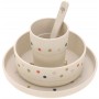 Dish Set PP/Cellulose Little Mateys spicy orange