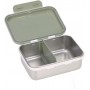 Lunchbox Stainless Steel Happy Prints light olive