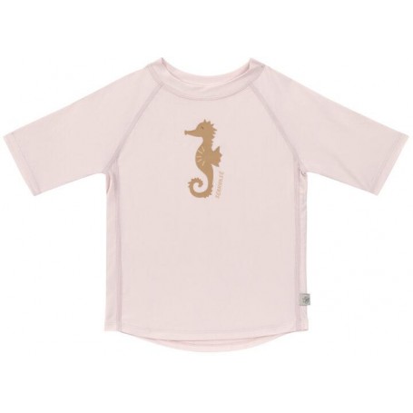 Short Sleeve Rashguard seahorse light pink 13-18 mon.