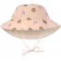 Sun Protection Bucket Hat corals peach rose 19-36 mon.