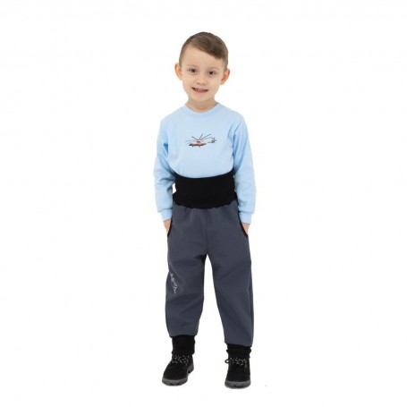 Rostoucí softshellové kalhoty Sport Grey 86-146