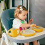 INTERBABY | JÍDELNÍ SET silikonový - okrový