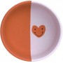 Bowl Silicone Happy Rascals Heart lavender