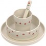 Dish Set PP/Cellulose Happy Rascals Heart lavender