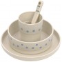 Dish Set PP/Cellulose Happy Rascals Smile sky blue