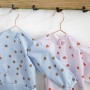 Long sleeve Bibs Happy Rascals Smile sky blue