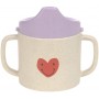 Sippy Cup PP/Cellulose Happy Rascals Heart lavender