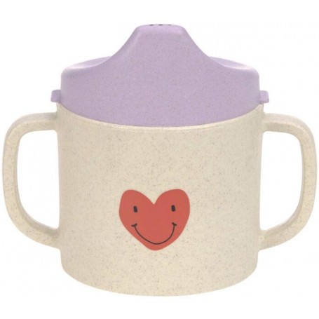 Sippy Cup PP/Cellulose Happy Rascals Heart lavender