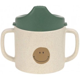 Sippy Cup PP/Cellulose Happy Rascals Smile green