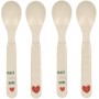 Spoon Set PP/Cellulose Happy Rascals Heart lavender