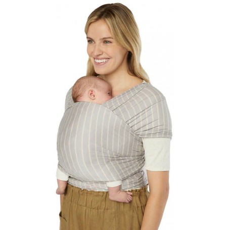 ERGOBABY | ŠÁTEK/Aura Sustainably Sourced Knit Baby Wrap - Grey Stripes