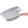 Bowl Silicone grey with suction pad