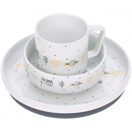 Dish Set Porcelain Garden Explorer boys