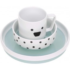 Dish Set Porcelain Little Chums dog