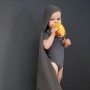Muslin Hooded Towel anthracite