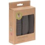 Muslin Washcloth Set 3 pcs anthracite