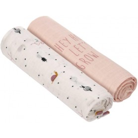 Swaddle Heav. Soft 120x120 Gard. Explo. girls