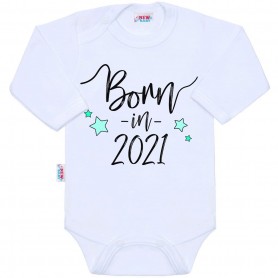 New Baby body s potiskem BORN IN 2021