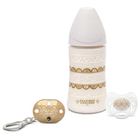 HC GOLD SET LÁHEV 270 ml + DUDLÍK 0-4m + KLIP