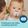 Canpol babies set symetrických silikonových dudlíků Light touch 0-6m BONJOUR PARIS modrý