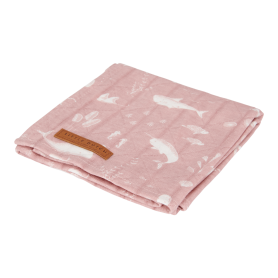 Little Dutch Osuška swaddle 120×120 ocean pink