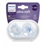 Philips AVENT Šidítko Ultrasoft Obrázek 6-18 m chlapec, 2 ks