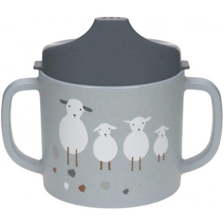 Sippy Cup PP/Cellulose Tiny Farmer Sheep/Goose blue