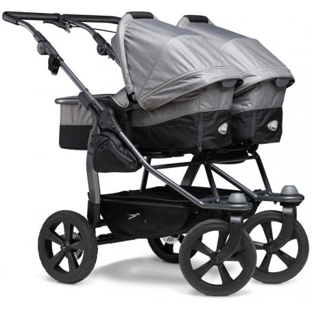 Duo combi pushchair - air chamber wheel grey