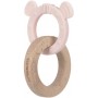 Teether Ring 2in1 Wood/Silikone Little Chums mouse