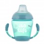 Canpol babies Nevylévací hrneček se silikonovým pítkem 230ml SEA LIFE růžový