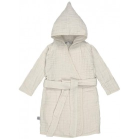 Muslin Bathrobe milky 24-36m.