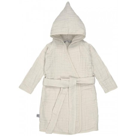 Muslin Bathrobe milky 24-36m.