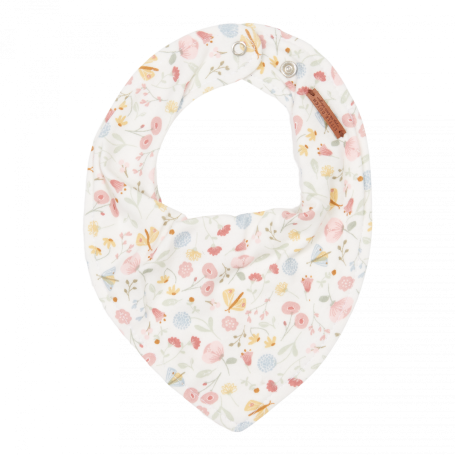 Little Dutch Bandana bib bryndák – Květiny a motýli